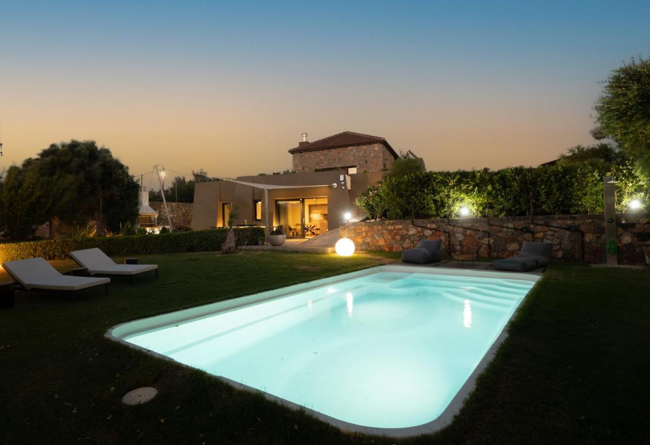 Lithari Luxury Villa With Private Pool, Your Perfect Retreat, Crete Agios Nikolaos Exterior foto